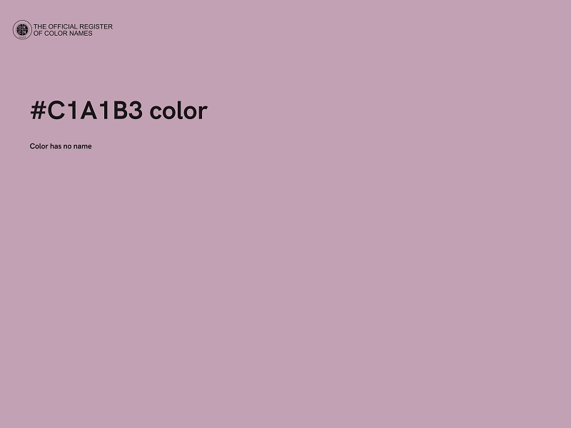 #C1A1B3 color image