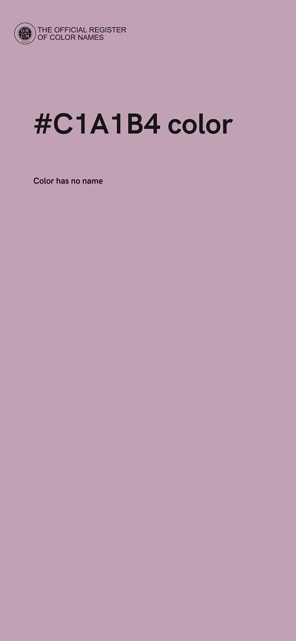 #C1A1B4 color image