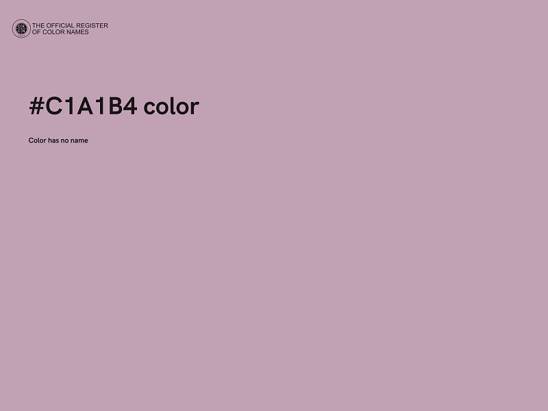 #C1A1B4 color image