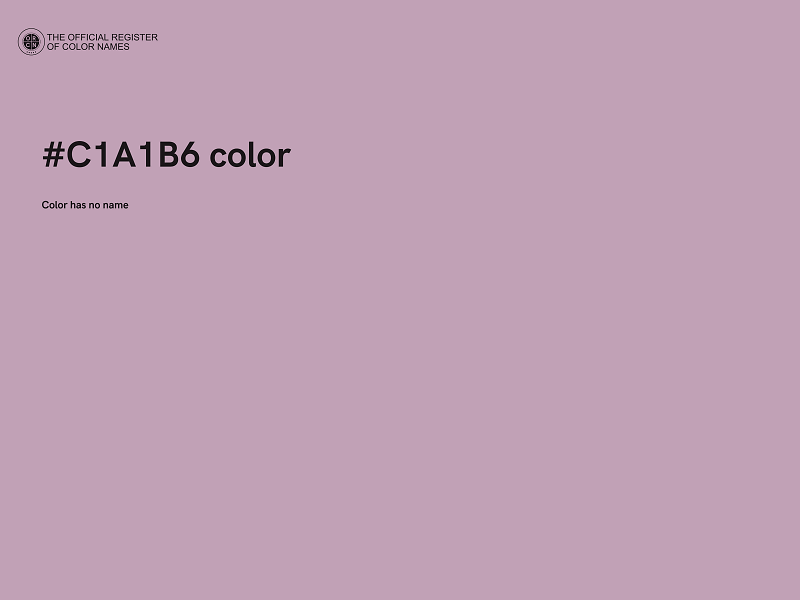 #C1A1B6 color image