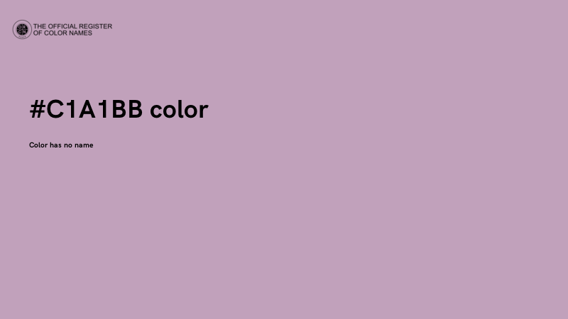 #C1A1BB color image