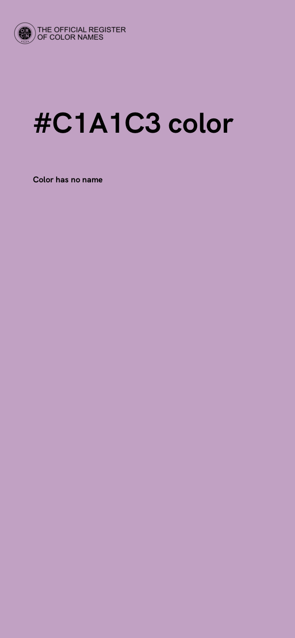 #C1A1C3 color image