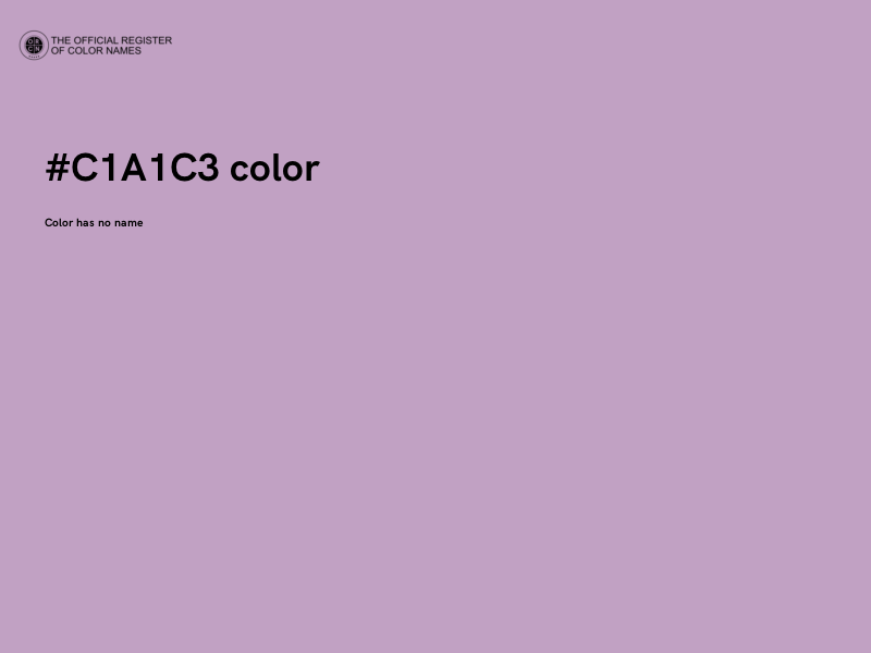 #C1A1C3 color image