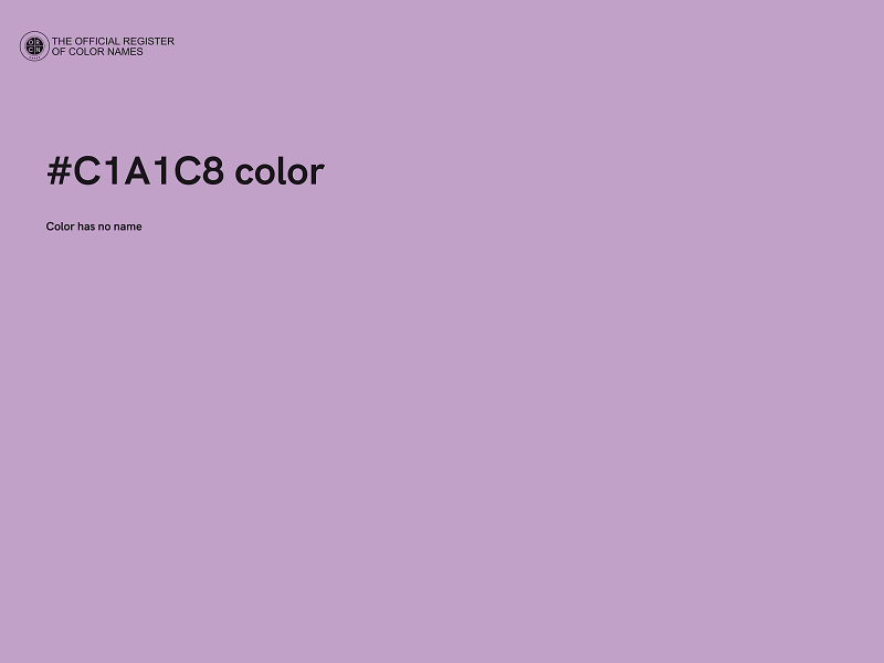 #C1A1C8 color image