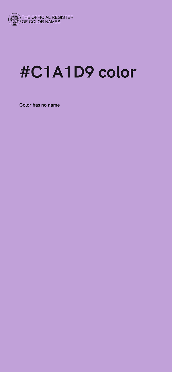 #C1A1D9 color image