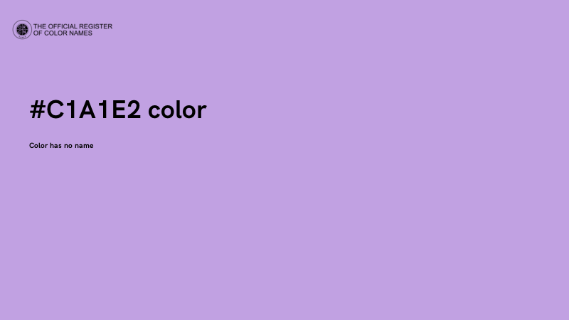 #C1A1E2 color image