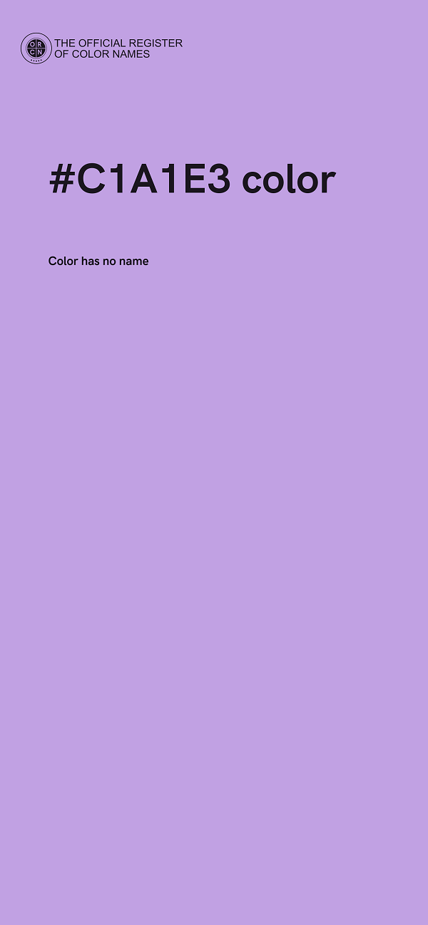 #C1A1E3 color image