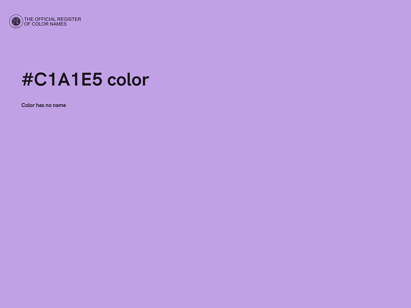 #C1A1E5 color image