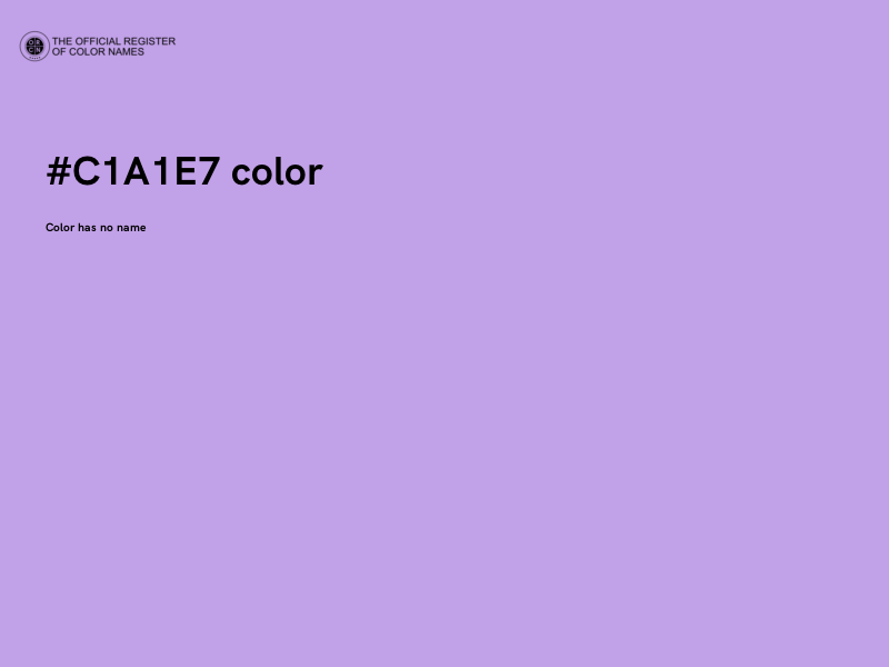 #C1A1E7 color image
