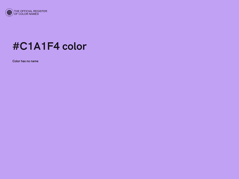 #C1A1F4 color image