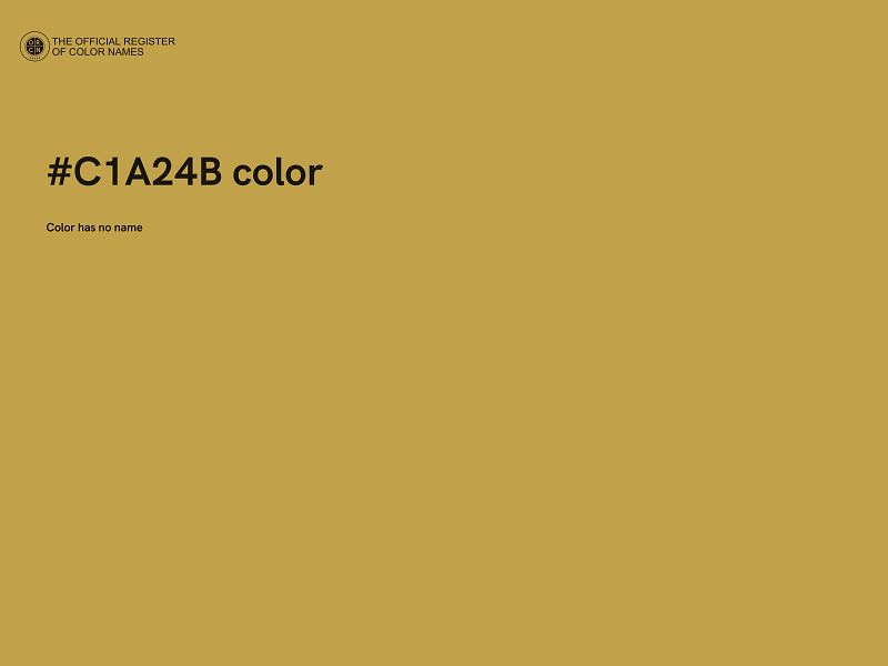 #C1A24B color image