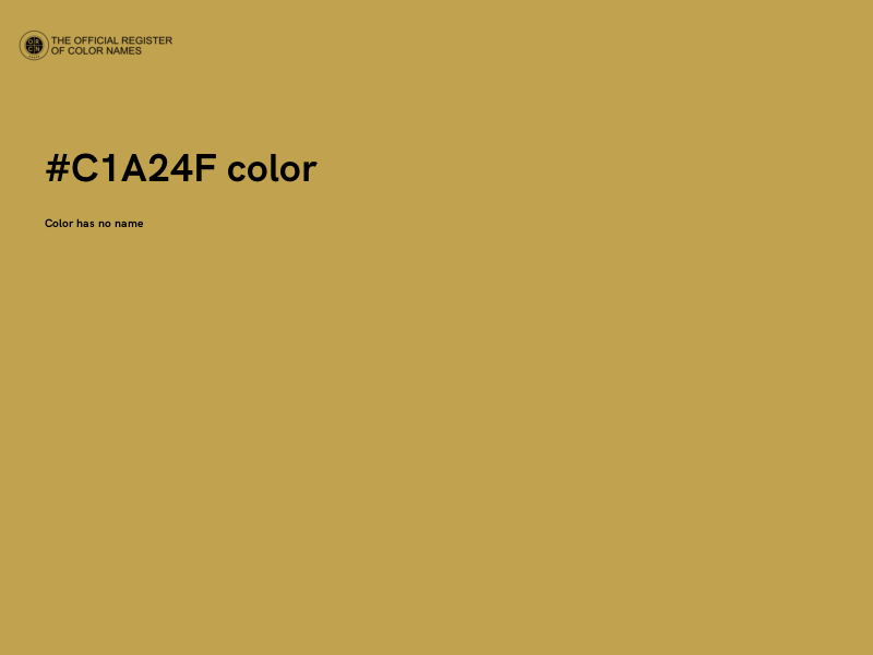 #C1A24F color image