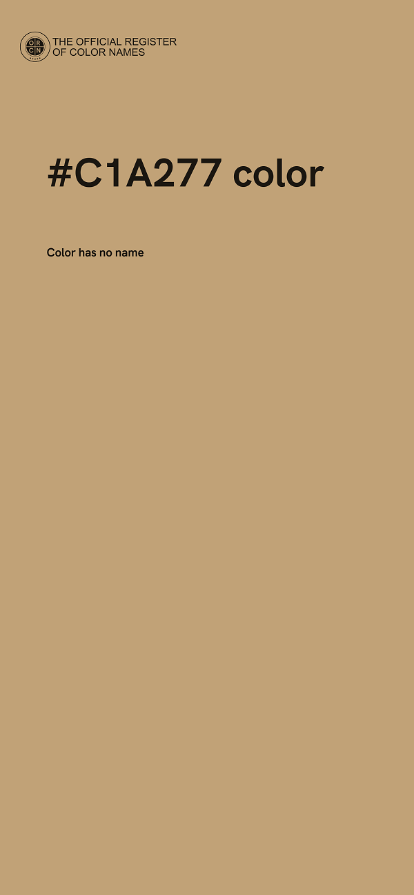 #C1A277 color image