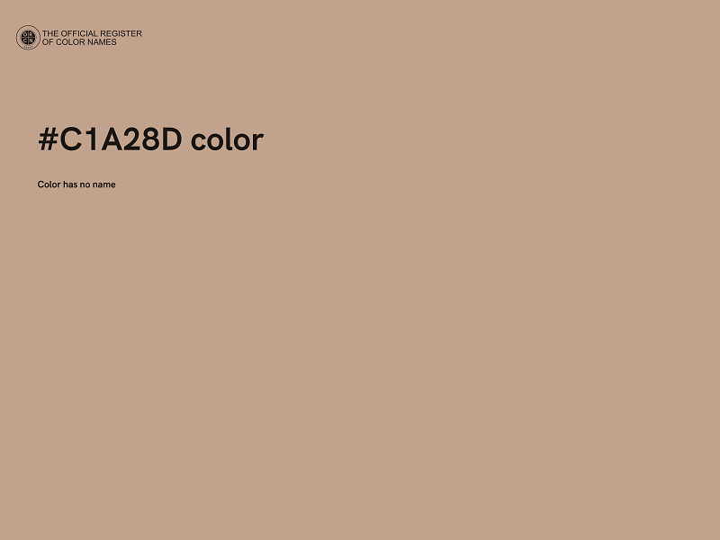 #C1A28D color image