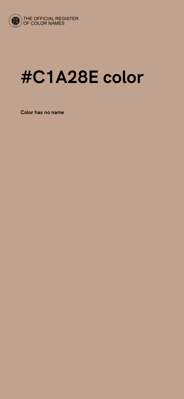 #C1A28E color image