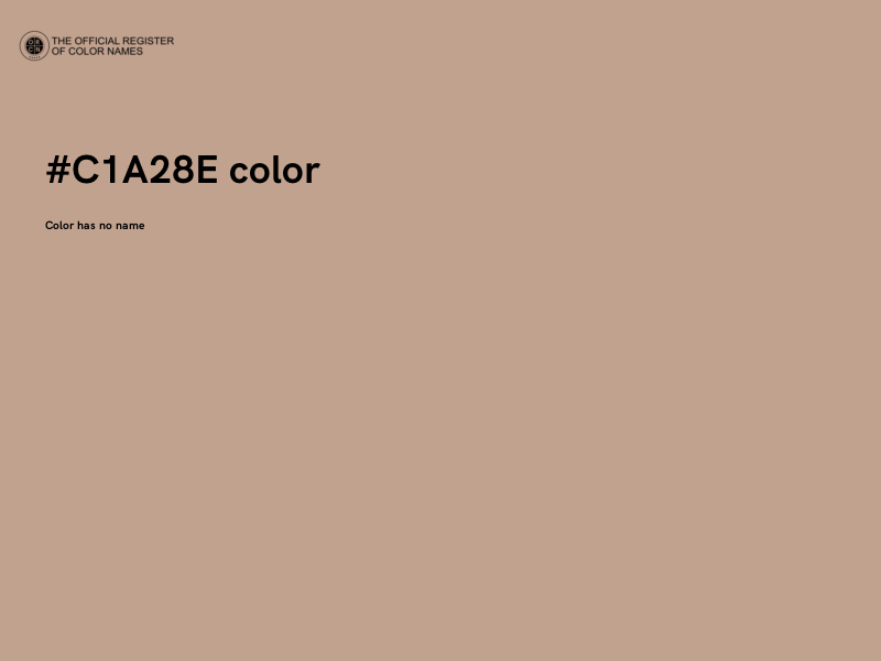 #C1A28E color image