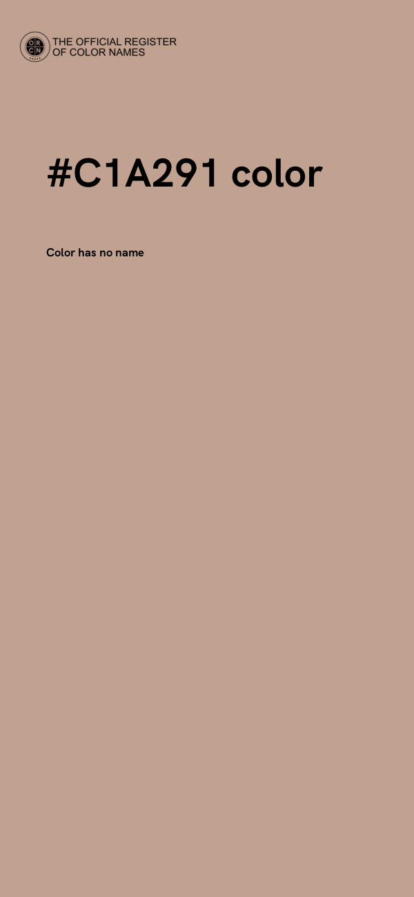 #C1A291 color image