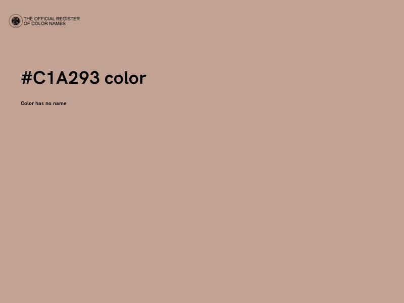 #C1A293 color image