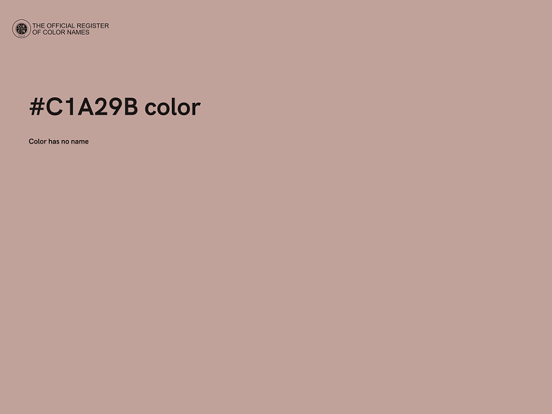 #C1A29B color image