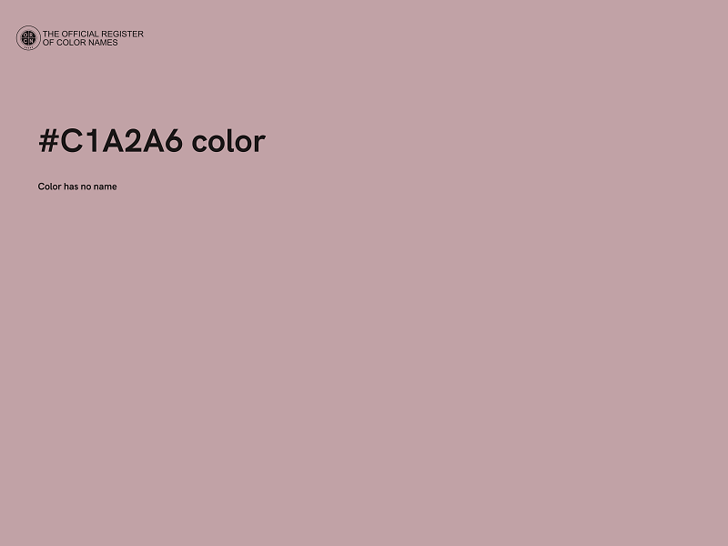 #C1A2A6 color image