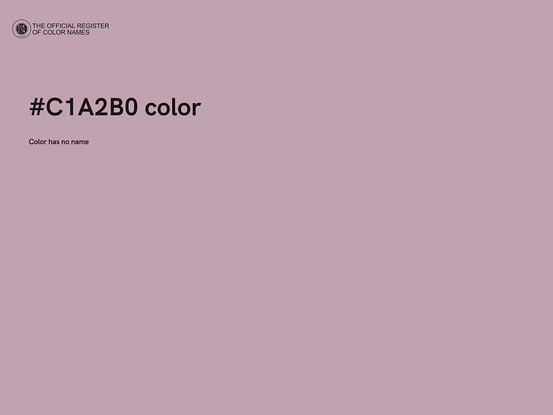 #C1A2B0 color image