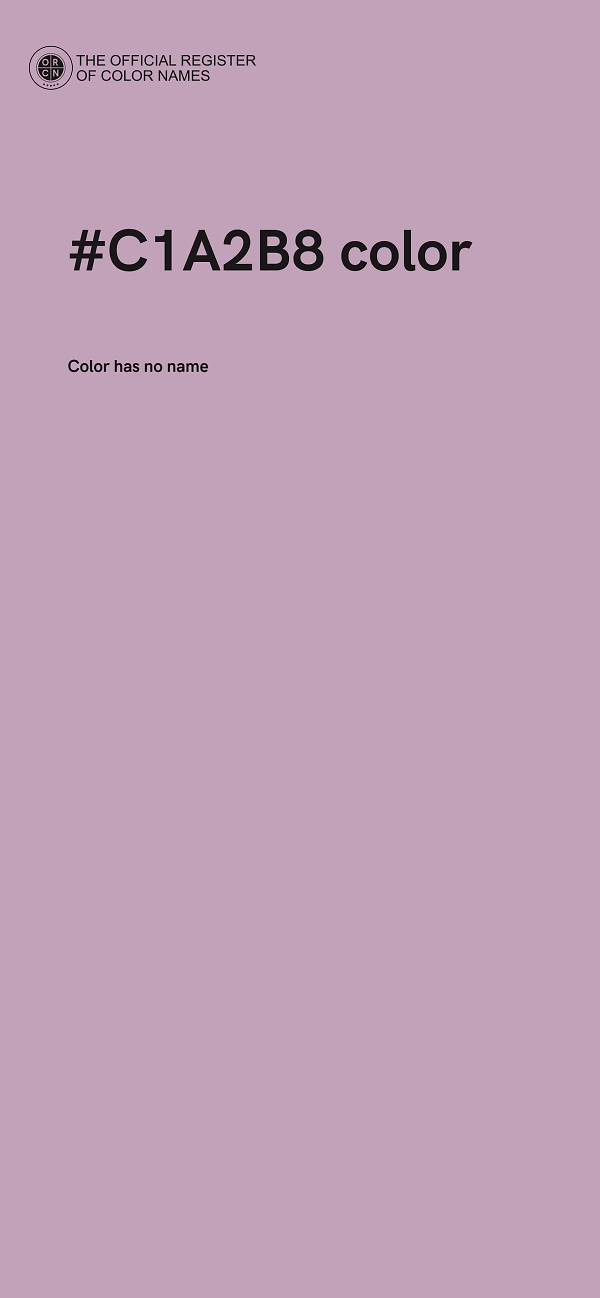 #C1A2B8 color image