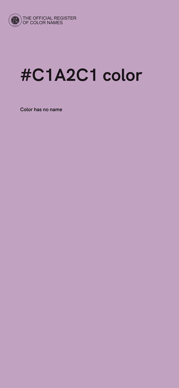 #C1A2C1 color image