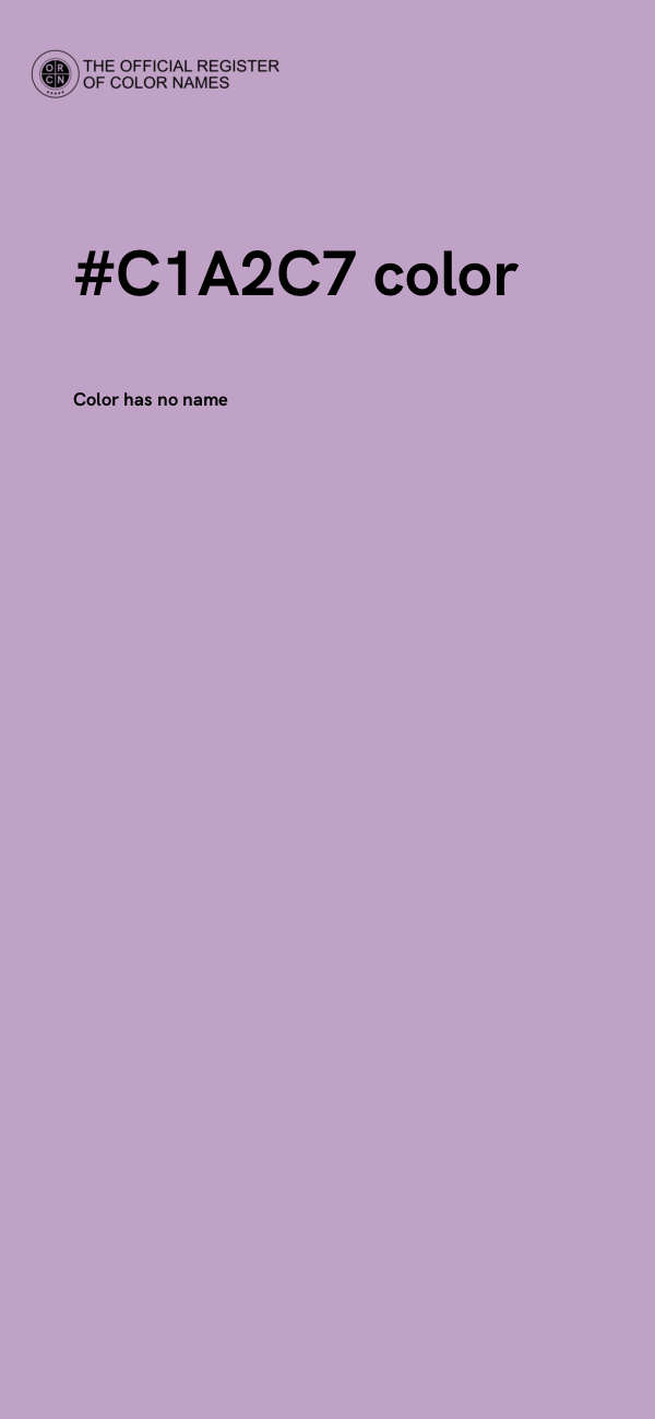 #C1A2C7 color image