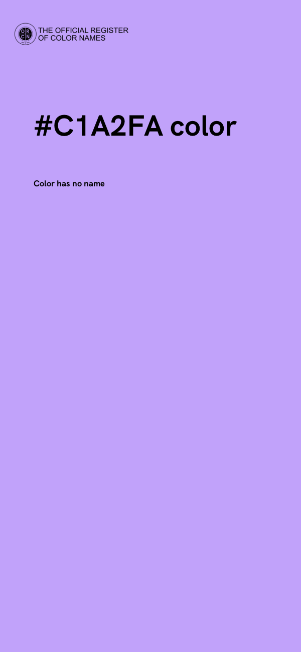 #C1A2FA color image