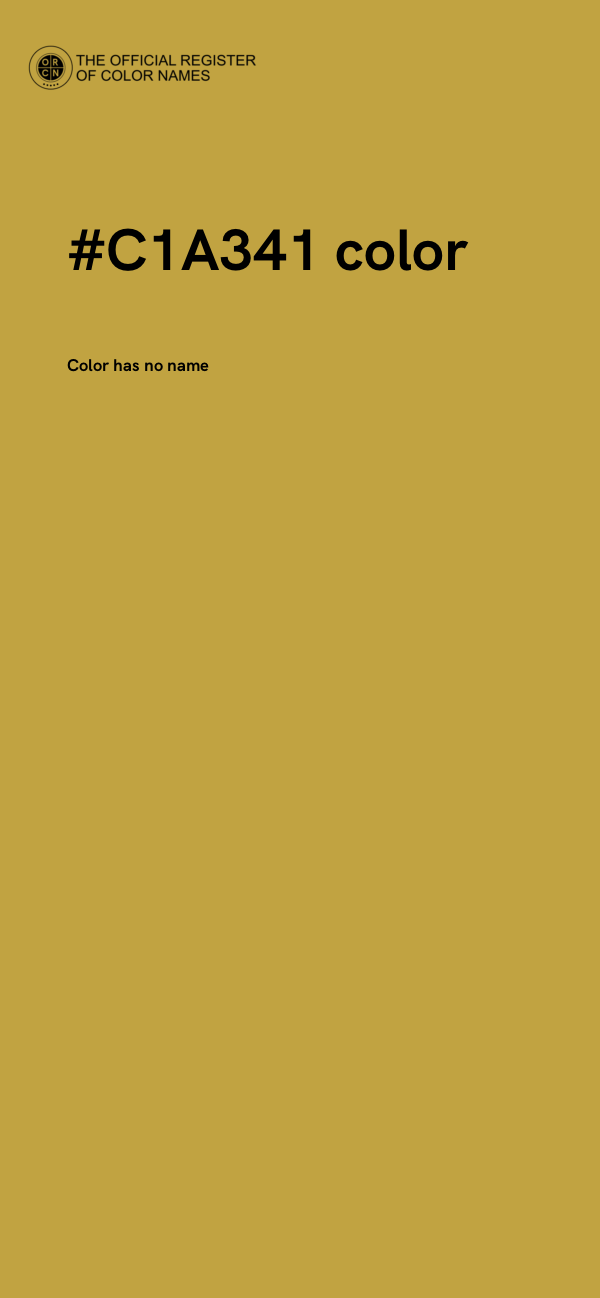 #C1A341 color image