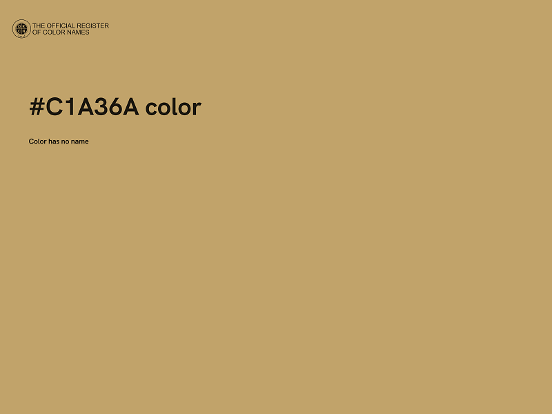 #C1A36A color image