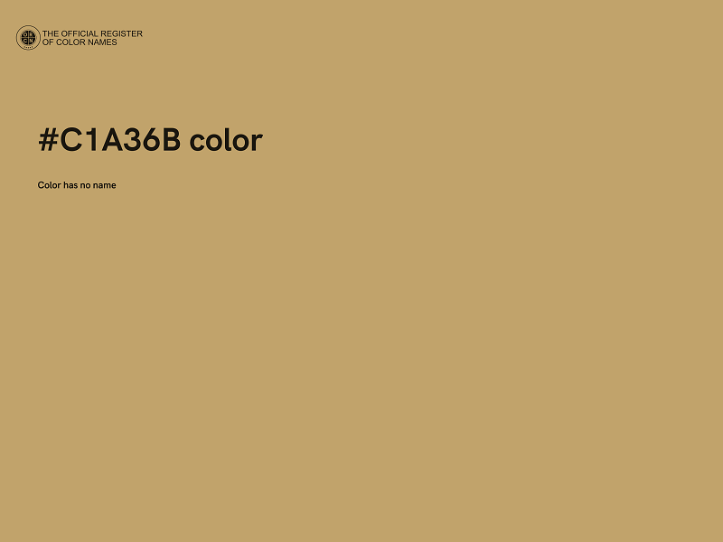 #C1A36B color image