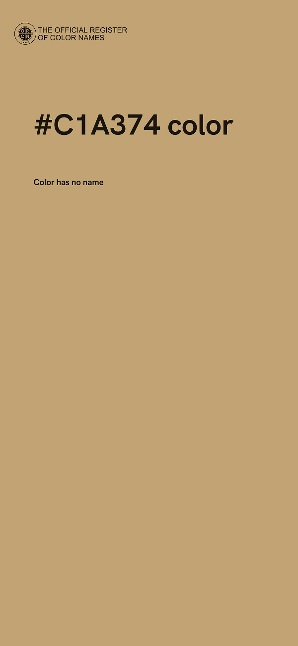#C1A374 color image