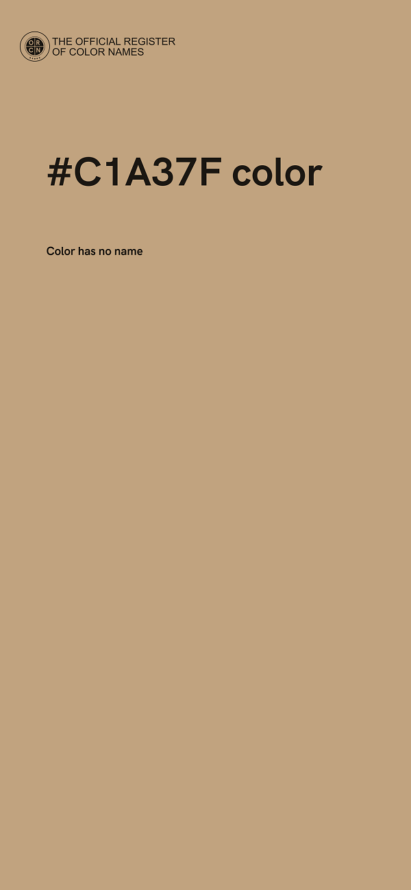 #C1A37F color image