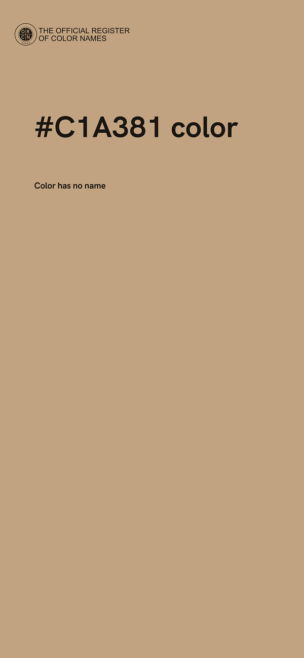 #C1A381 color image