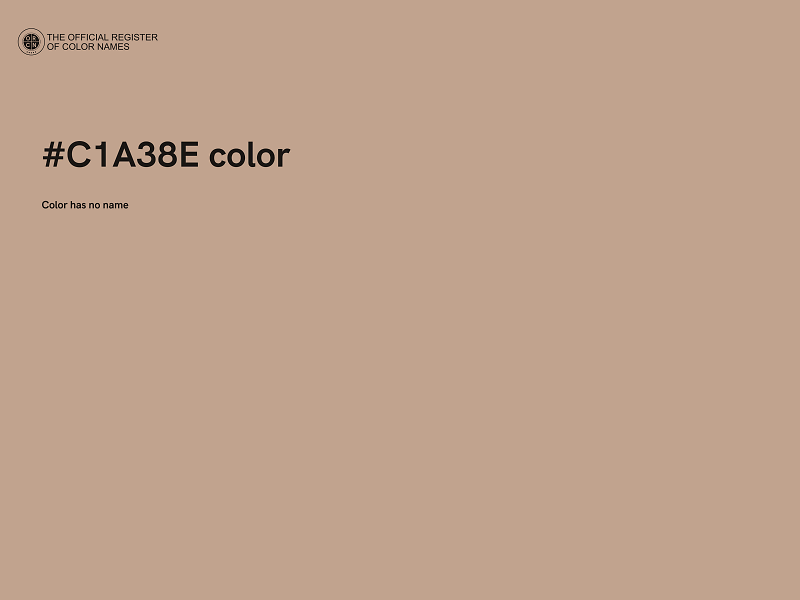 #C1A38E color image