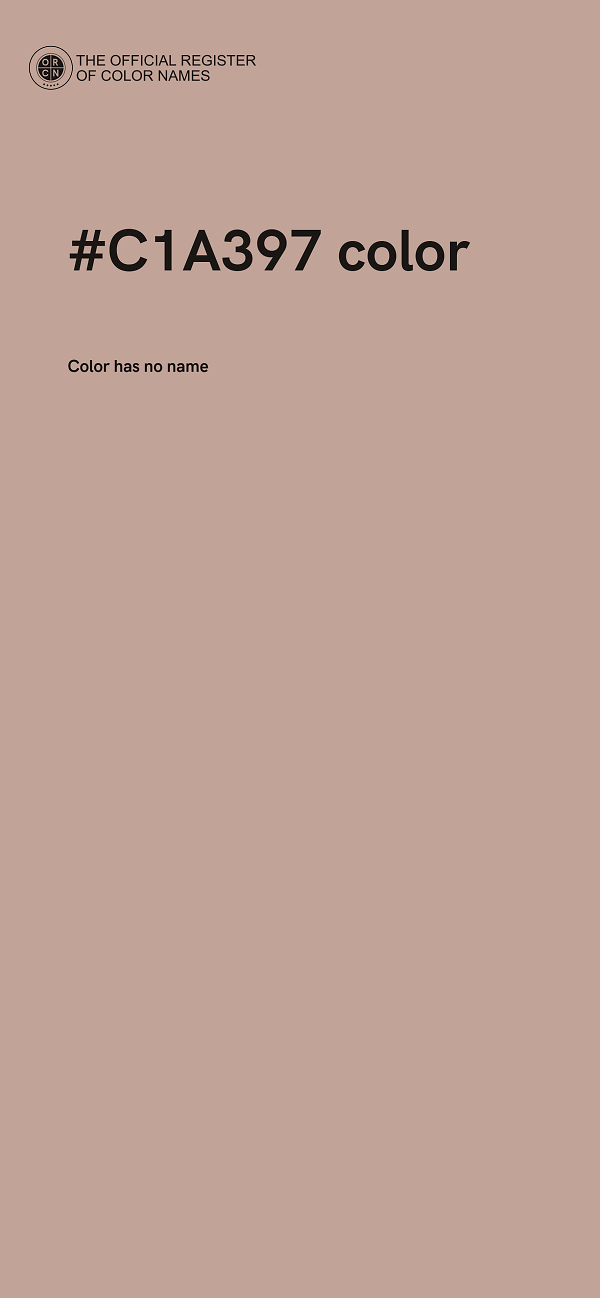 #C1A397 color image