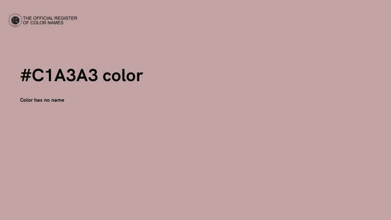 #C1A3A3 color image