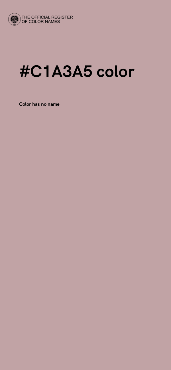 #C1A3A5 color image