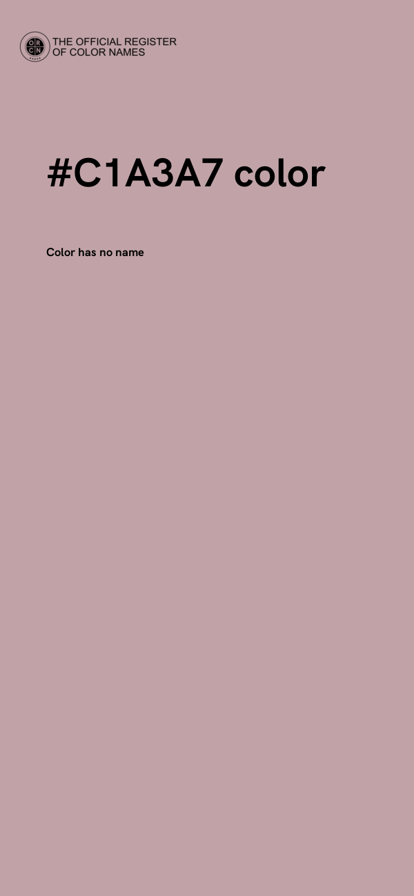 #C1A3A7 color image