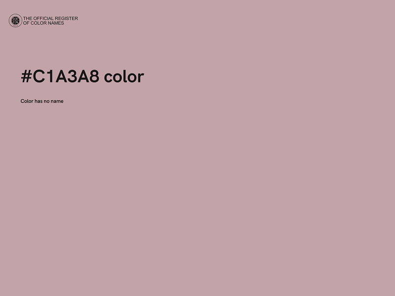 #C1A3A8 color image