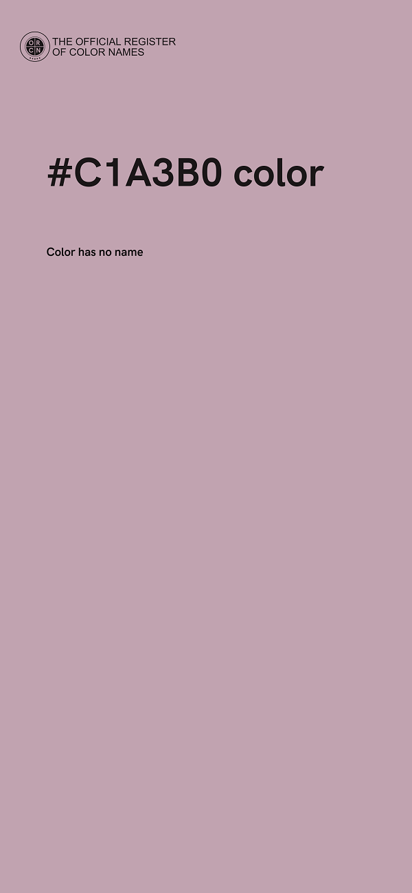#C1A3B0 color image