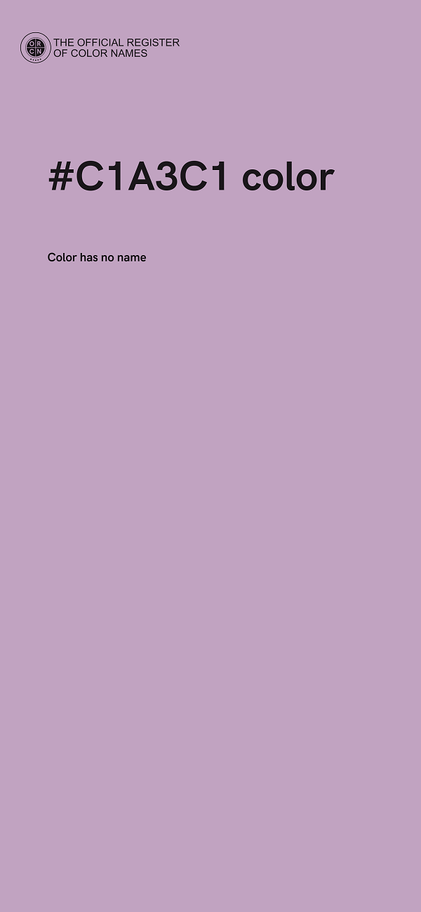 #C1A3C1 color image
