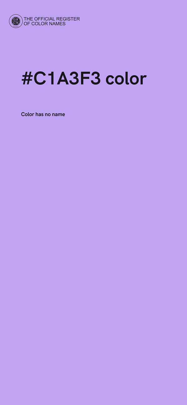 #C1A3F3 color image