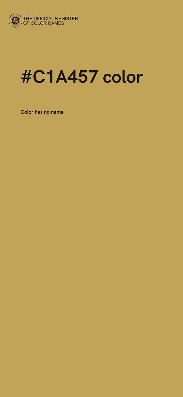 #C1A457 color image