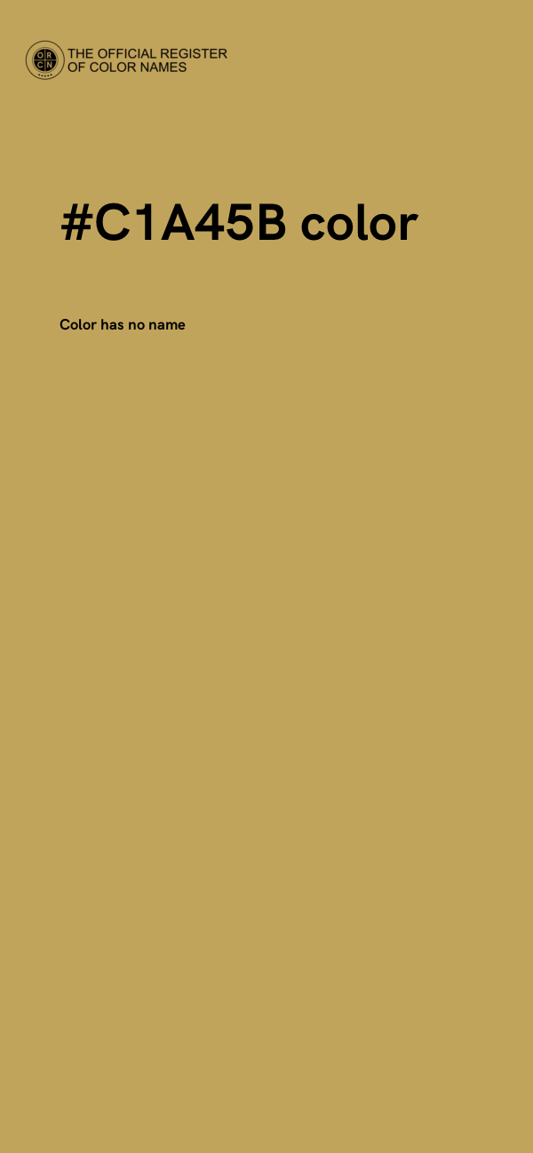 #C1A45B color image