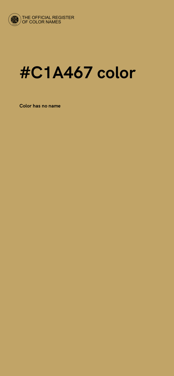 #C1A467 color image