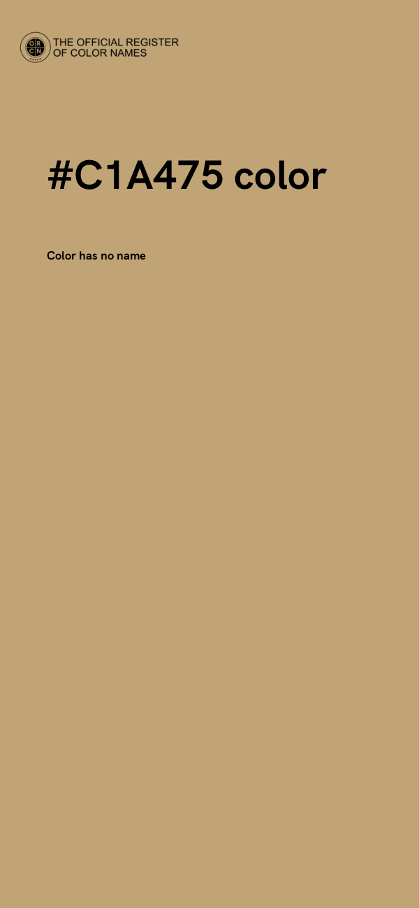 #C1A475 color image