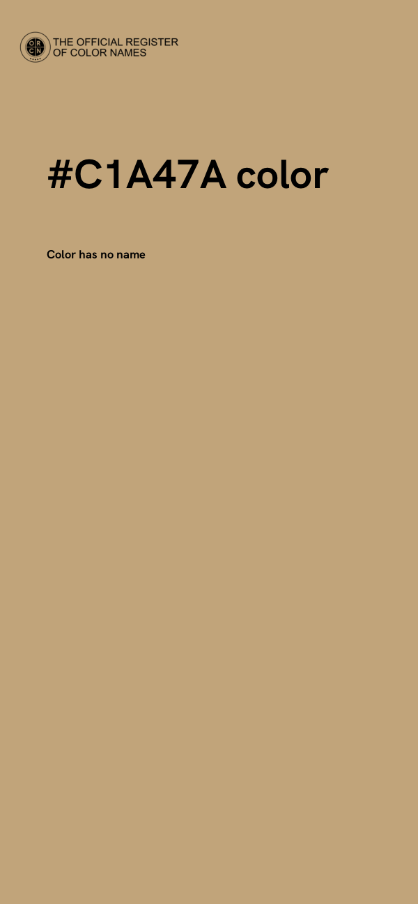 #C1A47A color image