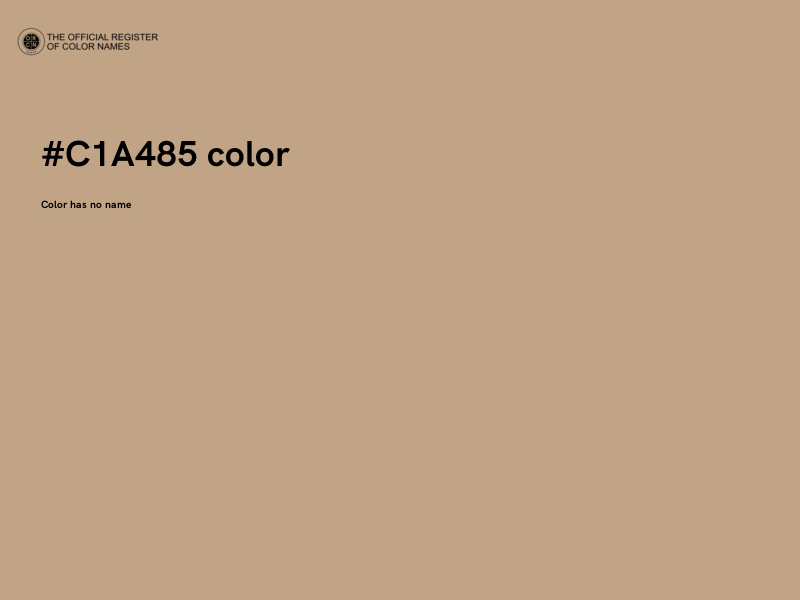 #C1A485 color image